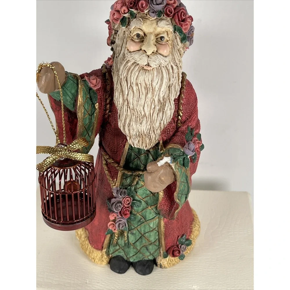 Vintage‎ Santa Claus Figurine From The Wooden Key Christmas Decoration 6